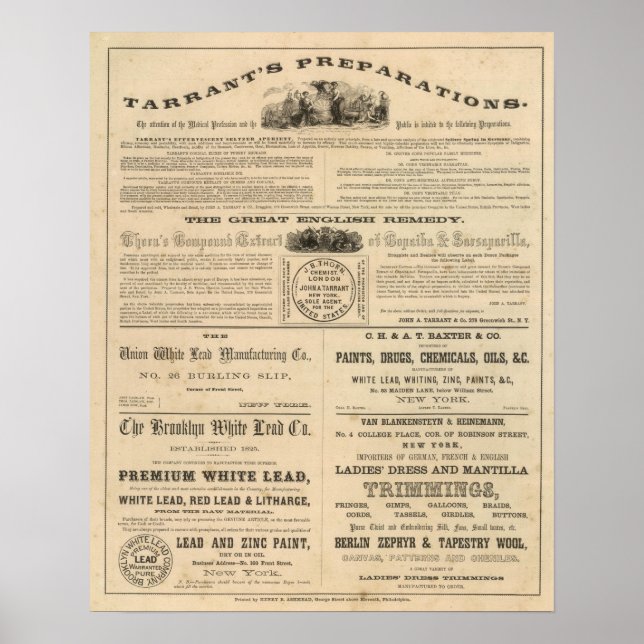 Tarrant's Preparations Poster (Front)