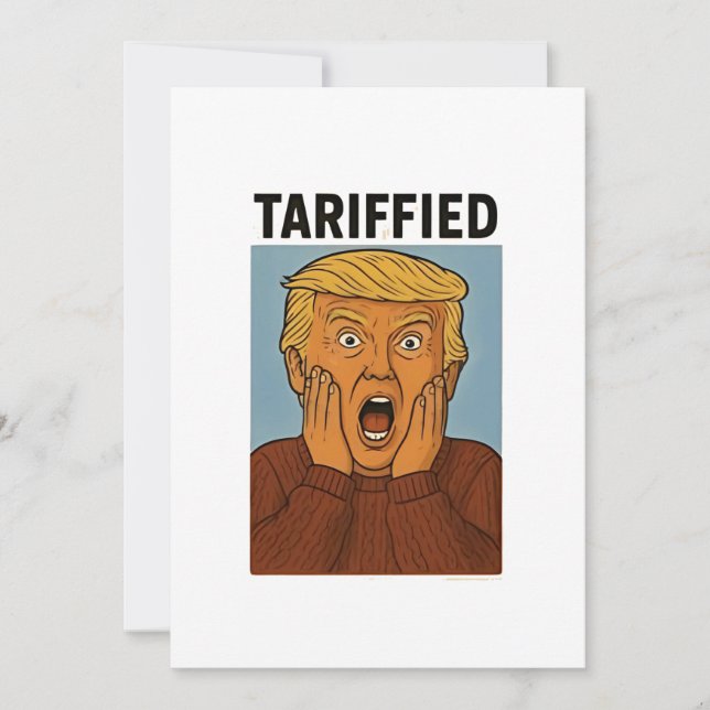 Tarrified Resist I Stand With Penguins  Holiday Card (Front)