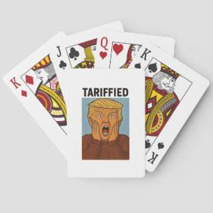Tarrified Resist I Stand With Penguins Poker Cards