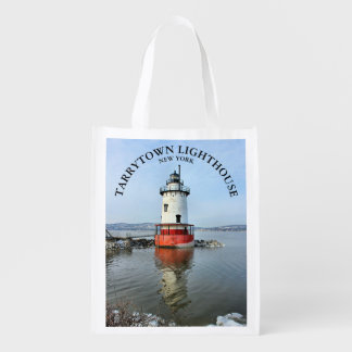Tarrytown Lighthouse New York Reusable Grocery Bag