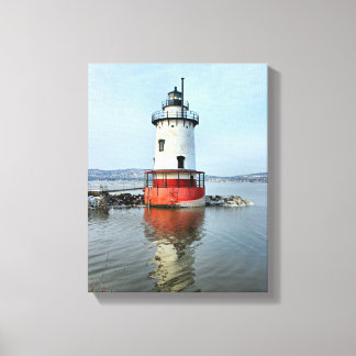 Tarrytown Lighthouse New York Wrapped Canvas Print