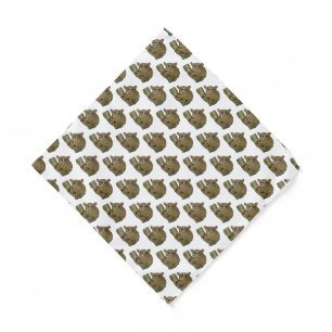 Tarsier cartoon illustration bandana