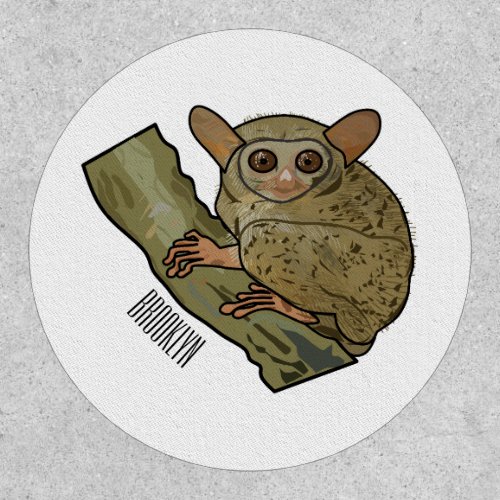 Tarsier cartoon illustration  patch