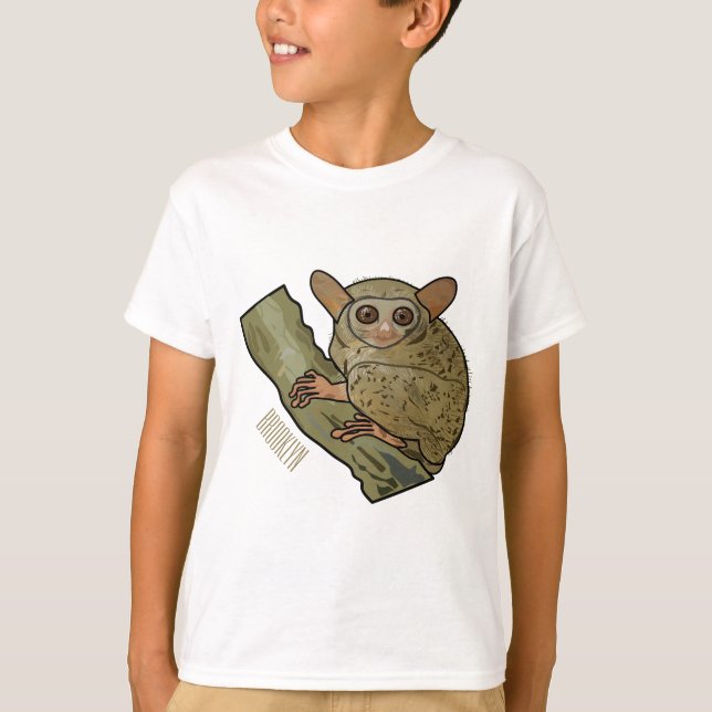 Tarsier cartoon illustration  T-Shirt (Front)