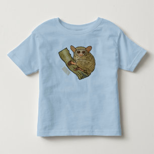 Tarsier cartoon illustration toddler t-shirt