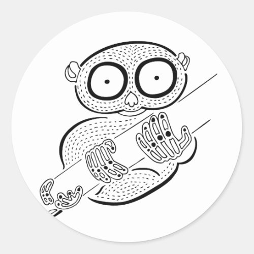 Tarsier Classic Round Sticker