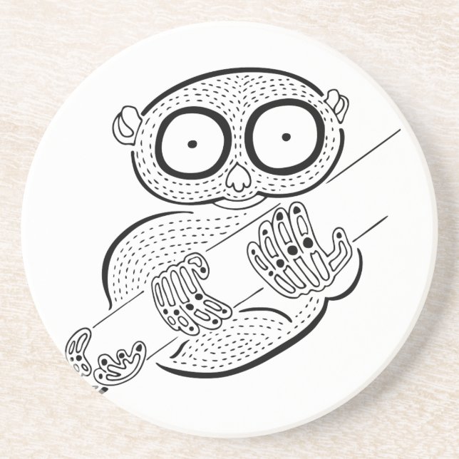 Tarsier Sandstone Coaster (Front)