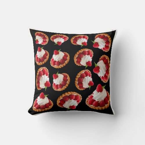 Tart pattern throw pillow