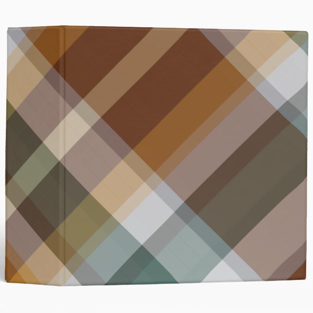 Tartan 3 Ring Binder (Front/Spine)