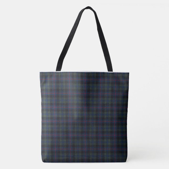 Tartan All-Over-Print Tote Bag, Large (Front)