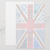 Tartan and Fabric Patterns British Flag paper (Front/Back)