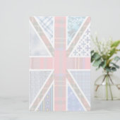 Tartan and Fabric Patterns British Flag paper (Standing Front)