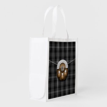 Tartan And Sporran Reusable Grocery Bag by packratgraphics at Zazzle