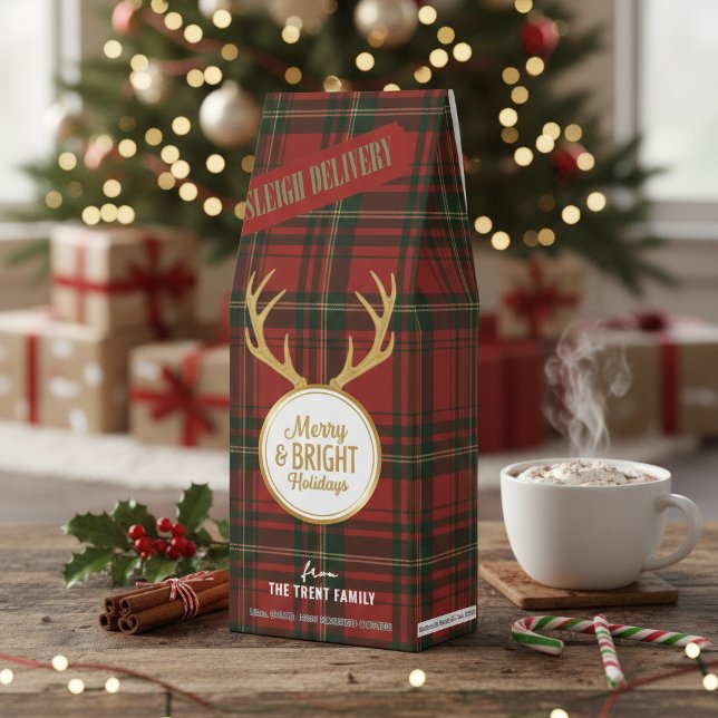 Tartan & Antlers Merry and Bright ID1209 Roasted Coffee (Creator Uploaded)