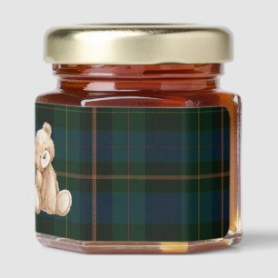 Tartan Baby Shower Honey Jars