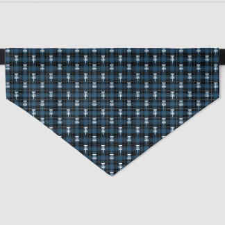 Tartan Basket Pet Bandana Collar