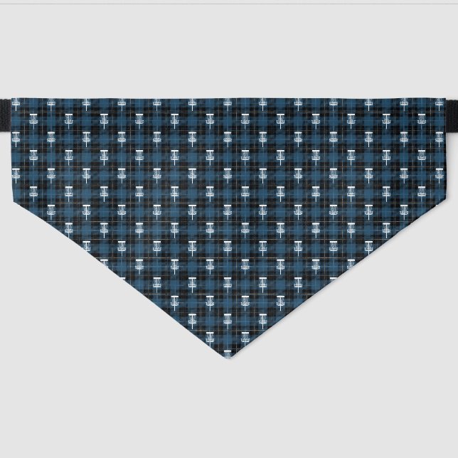 Tartan Basket Pet Bandana Collar (Front)