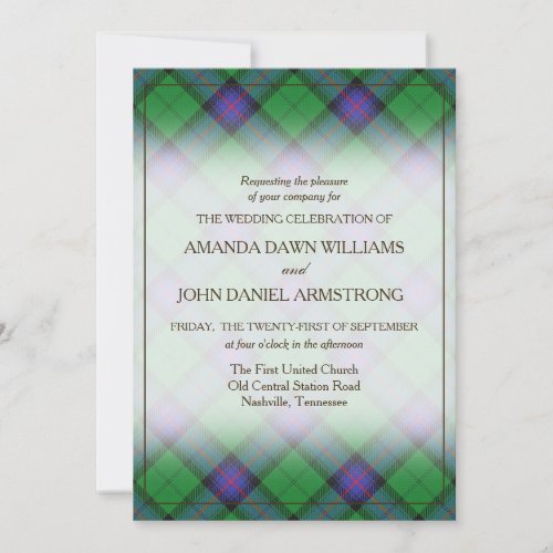 Tartan Beauty Clan Armstrong Scottish Plaid