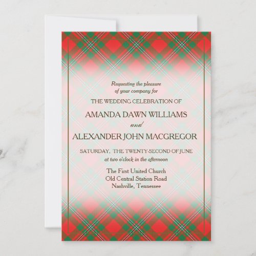 Tartan Beauty Clan Gregor MacGregor Scottish Plaid