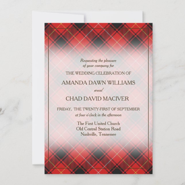 Tartan Beauty Clan MacIver Scottish Plaid (Front)