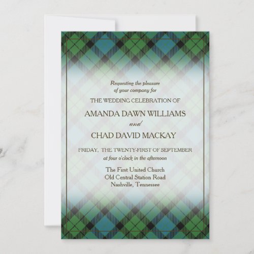 Tartan Beauty Clan MacKay Ancient Scottish Plaid