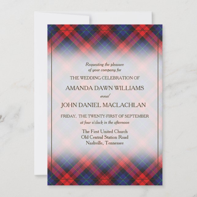 Tartan Beauty Clan MacLachlan Scottish Plaid (Front)