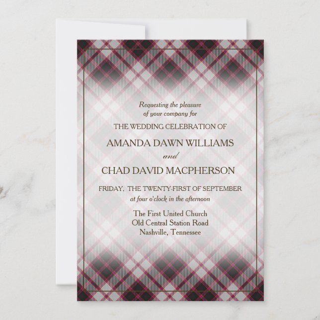Tartan Beauty Clan MacPherson Scottish Plaid (Front)