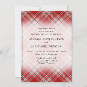 Tartan Beauty Clan Menzies Red Scottish Plaid