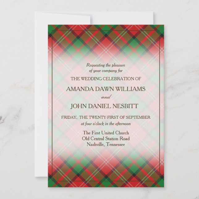 Tartan Beauty Clan Nisbet Scottish Plaid (Front)