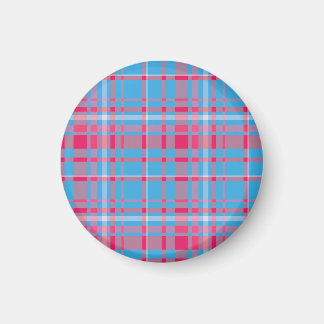 Tartan blue and red magnet