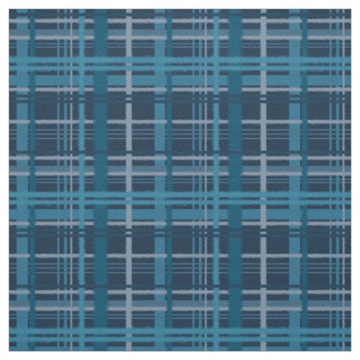 Tartan blue pattern fabric