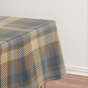Tartan - Brown, Blue and Sand colors Tablecloth