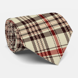 Tartan Brown Neck Tie