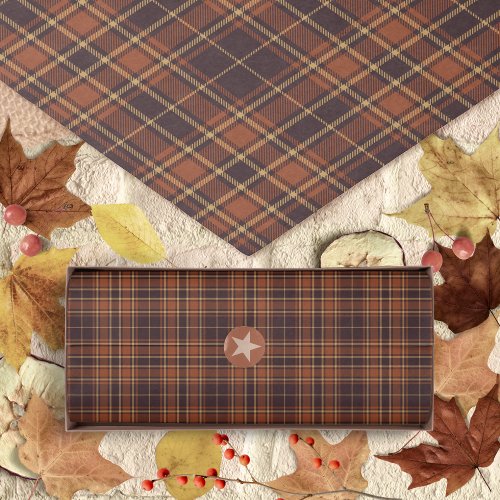 Tartan _ Brown _ Taupe_Burnt Sienna_Rustic Gold Tissue Paper