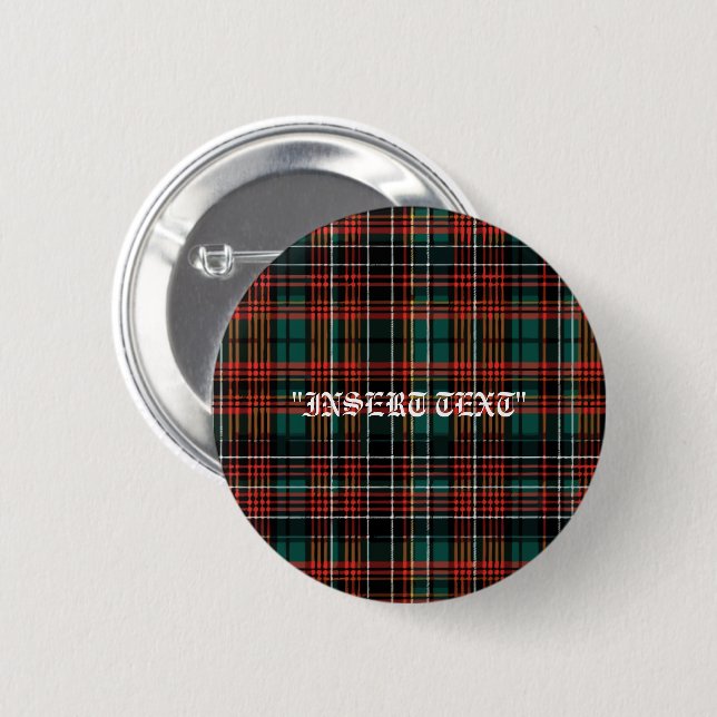 Tartan Button (Front & Back)