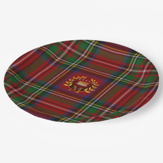 Tartan Christmas Plates-Zazzle Disposable Plates