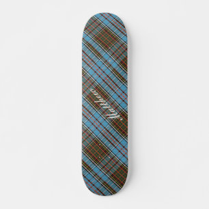 Tartan Clan Anderson Checkered Plaid Skateboard