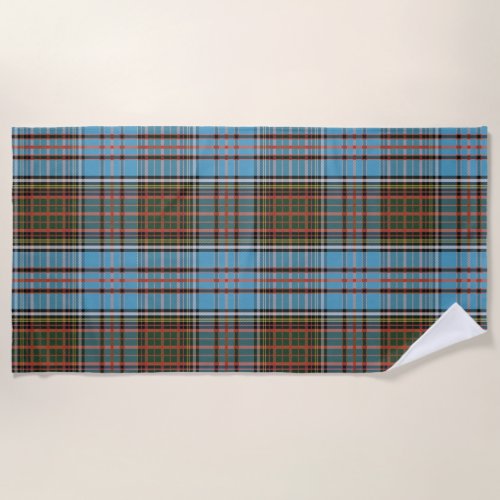 Tartan Clan Anderson Plaid Checkered Beach Towel