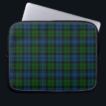Tartan Clan Campbell Military Plaid Green Blue Laptop Sleeve<br><div class="desc">Tartan print Clan Campbell Military black green blue checkered design laptop sleeve for anyone who loves classic and elegant cover that's great to give your laptop somewhere comfy to lay down and reduce scratches Celebrate all things Scottish tradition with this cool Clan Campbell Military tartan print laptop sleeve TIP: Great...</div>
