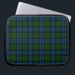 Tartan Clan Campbell Military Plaid Green Blue Laptop Sleeve<br><div class="desc">Tartan print Clan Campbell Military black green blue checkered design laptop sleeve for anyone who loves classic and elegant cover that's great to give your laptop somewhere comfy to lay down and reduce scratches Celebrate all things Scottish tradition with this cool Clan Campbell Military tartan print laptop sleeve TIP: Great...</div>