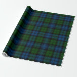 Tartan Clan Campbell Military Plaid Green Check Wrapping Paper<br><div class="desc">Complete your gifting needs with this cute plaid clan Campbell Military tartan pattern wrapping paper for any special occasion including birthdays,  anniversaries,  holidays</div>