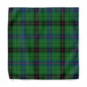 Tartan Clan Davidson Green Blue Plaid Bandana