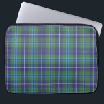 Tartan Clan Douglas Plaid Green Violet Check  Laptop Sleeve<br><div class="desc">Clan Douglas Scottish tartan print check design laptop sleeve for anyone who loves classic and elegant cover for their treasured accessories. Perfect gift for family reunions, or other special gift giving occasions. TIP: Combine this laptop sleeve with our matching tie, socks, can cooler, and paper napkins to form the ultimate...</div>