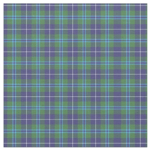 Tartan Clan Douglas Plaid Pattern Green Check Fabric