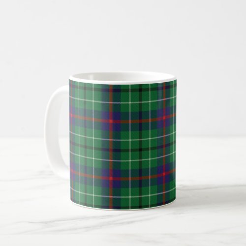 Tartan Clan Duncan Plaid Green Red Blue Check Coffee Mug