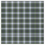 Tartan Clan Gordon Plaid Pattern White Blue Green Fabric