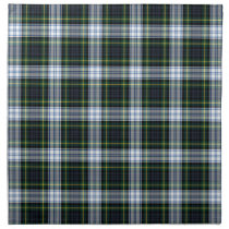 Tartan Clan Gordon White Green Plaid Cloth Napkin