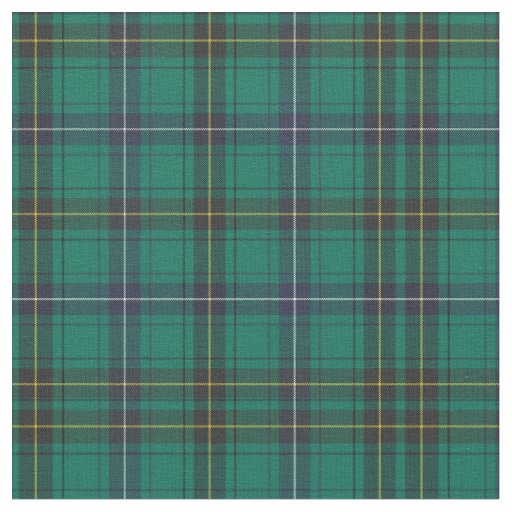 Tartan Clan Henderson Plaid Pattern Green Check Fabric