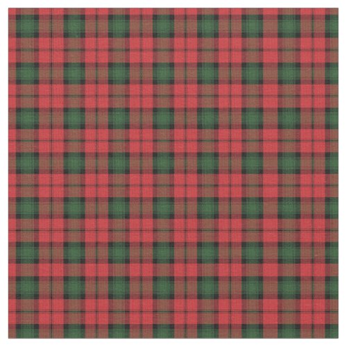 Tartan Clan Kerr Plaid Red Green Check Fabric