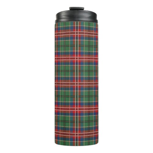 Tartan Clan MacCulloch Plaid Green Red Blue Check Thermal Tumbler